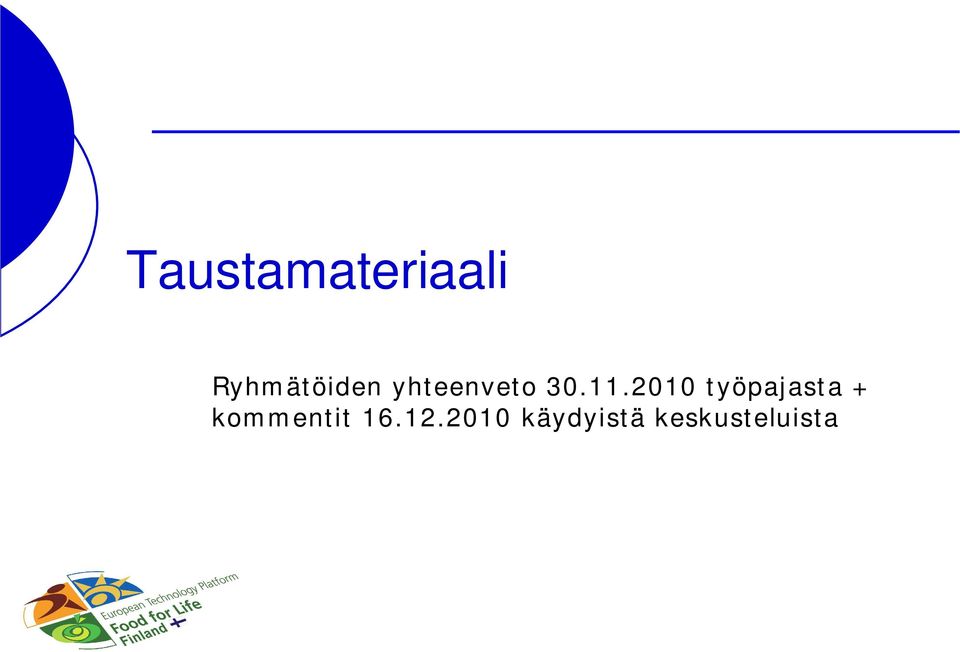 11.2010 työpajasta +