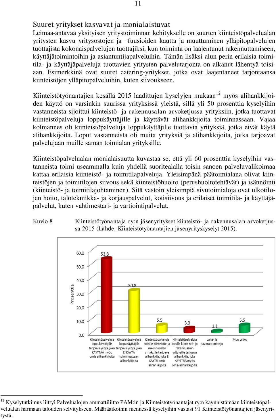 Tämän lisäksi alun perin erilaisia toimitila- ja käyttäjäpalveluja tuottavien yritysten palvelutarjonta on alkanut lähentyä toisiaan.