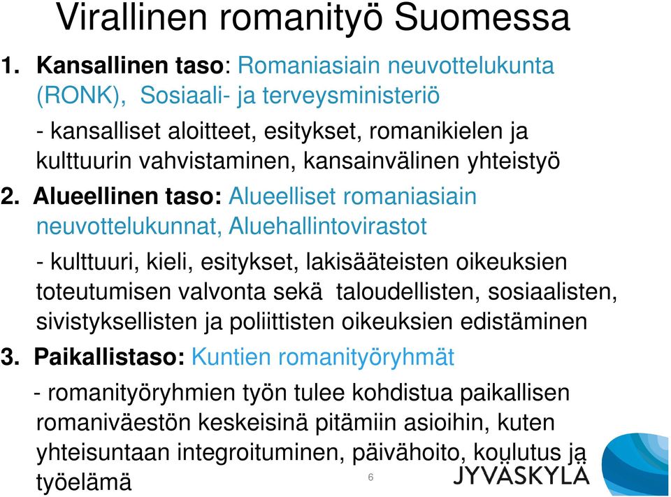 kansainvälinen yhteistyö 2.