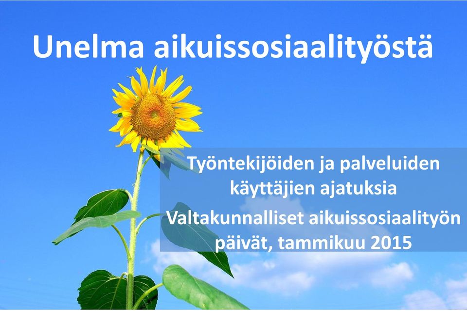 käyttäjien ajatuksia