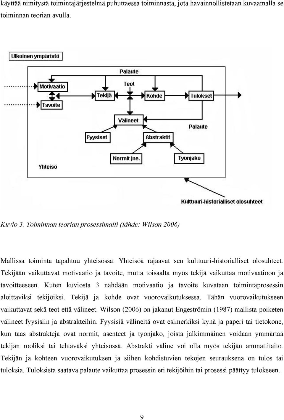 Tekijään vaikuttavat motivaatio ja tavoite, mutta toisaalta myös tekijä vaikuttaa motivaatioon ja tavoitteeseen.