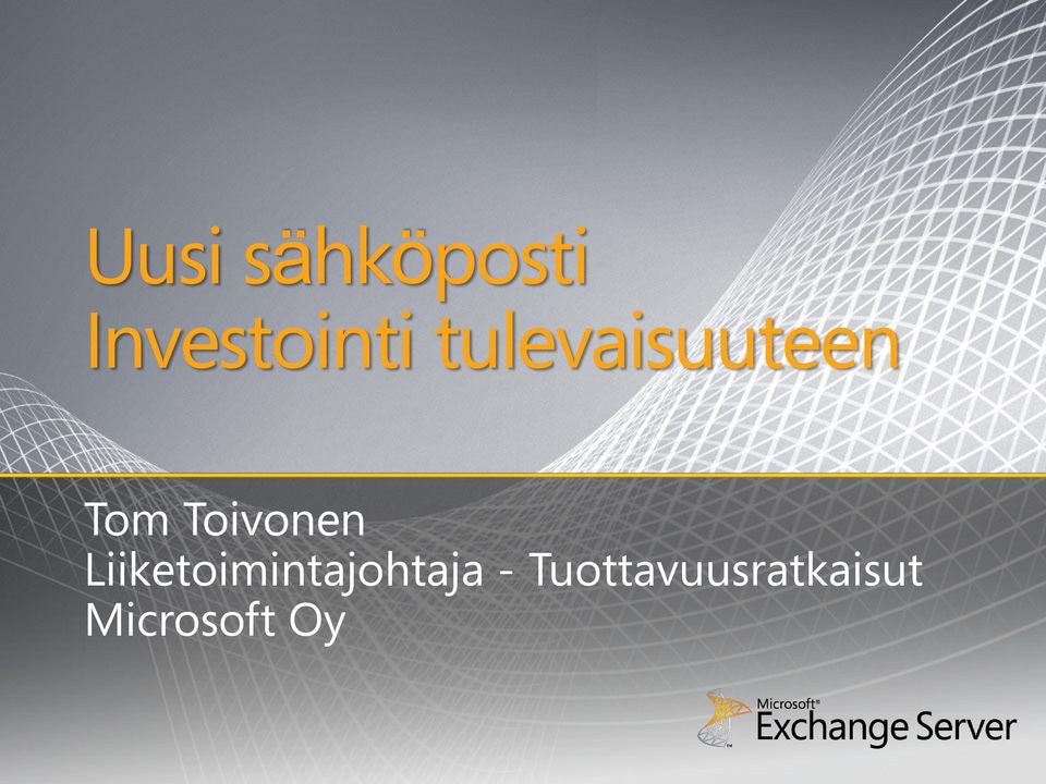 Liiketoimintajohtaja -