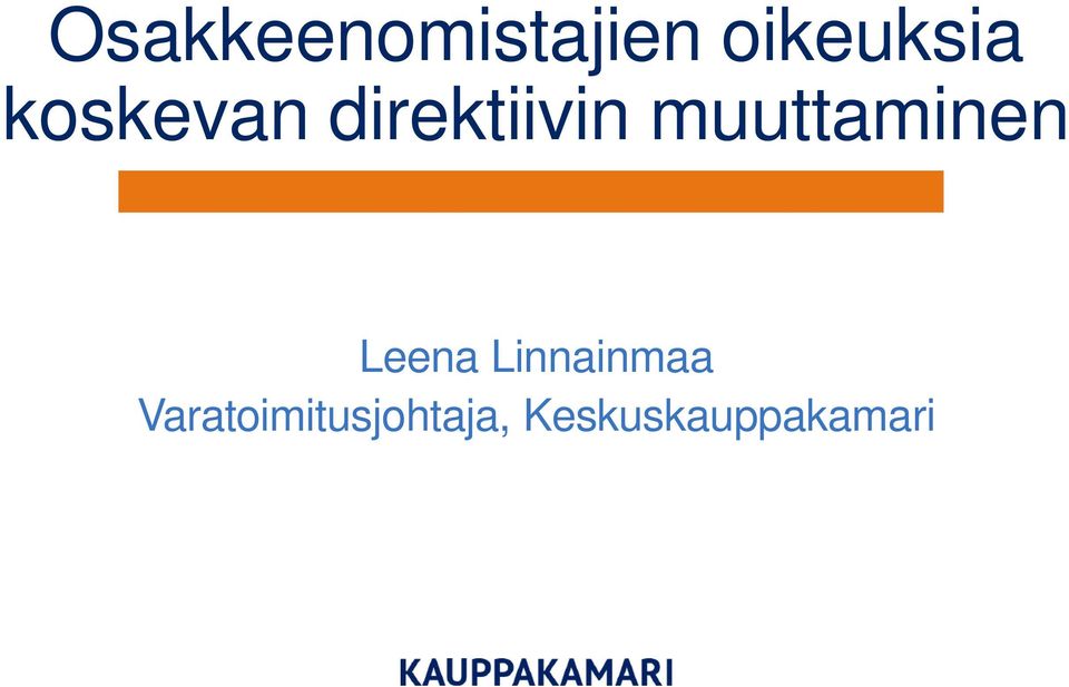 muuttaminen Leena Linnainmaa