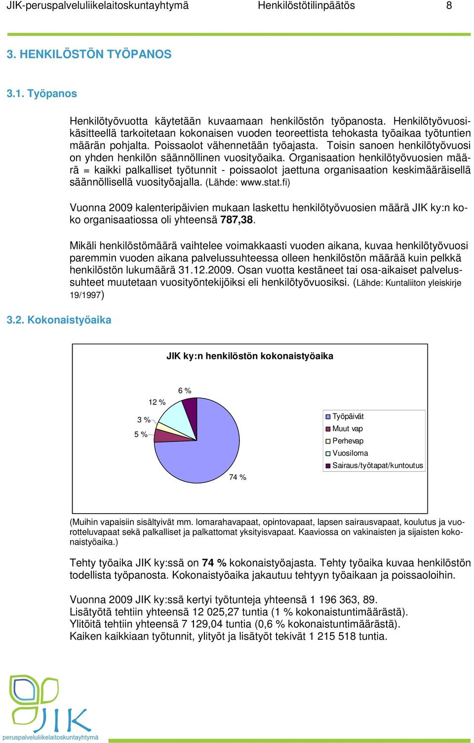 Toisin sanoen henkilötyövuosi on yhden henkilön säännöllinen vuosityöaika.