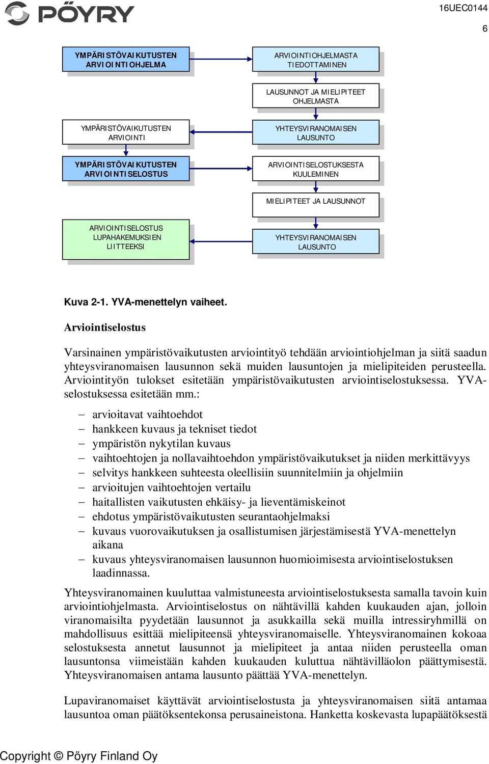 Arviointiselostus Varsinainen ympäristövaikutusten arviointityö tehdään arviointiohjelman ja siitä saadun yhteysviranomaisen lausunnon sekä muiden lausuntojen ja mielipiteiden perusteella.