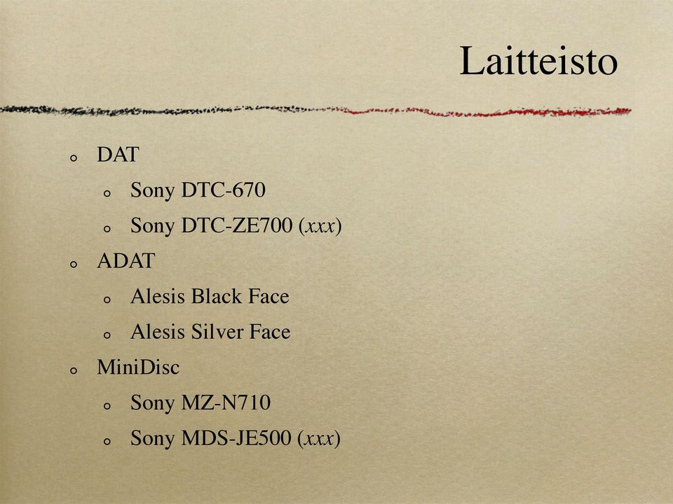 Face Alesis Silver Face MiniDisc