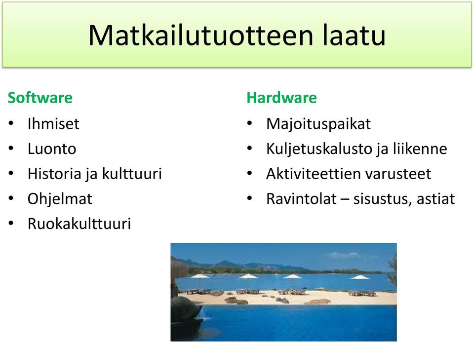 Majoituspaikat Kuljetuskalusto ja liikenne