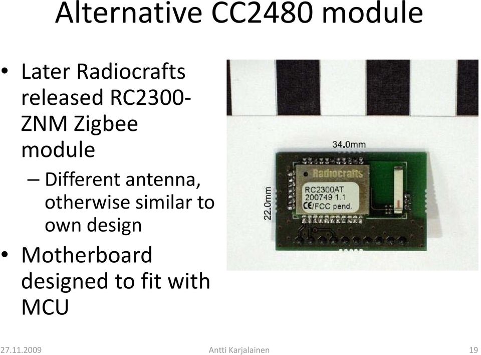 antenna, otherwise similar to own design