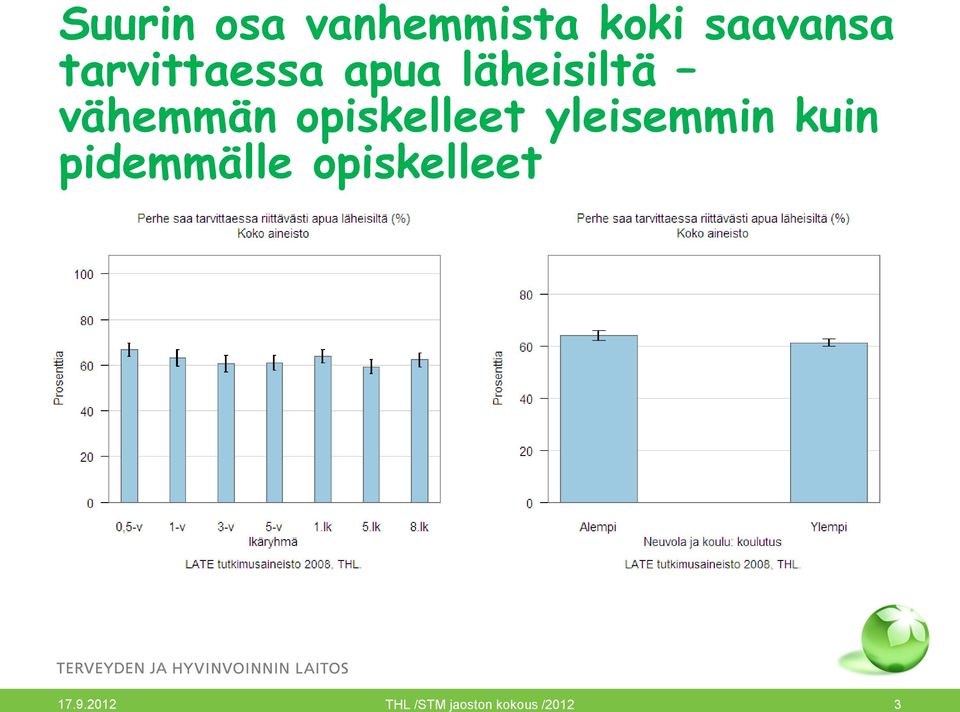 opiskelleet yleisemmin kuin pidemmälle