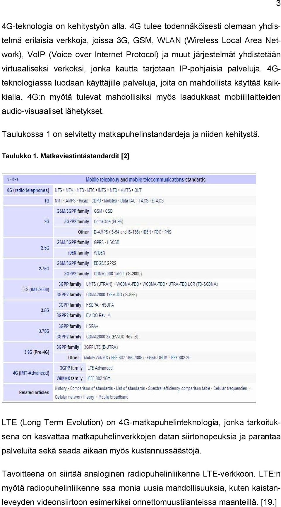 verkoksi, jonka kautta tarjotaan IP pohjaisia palveluja. 4Gteknologiassa luodaan käyttäjille palveluja, joita on mahdollista käyttää kaikkialla.