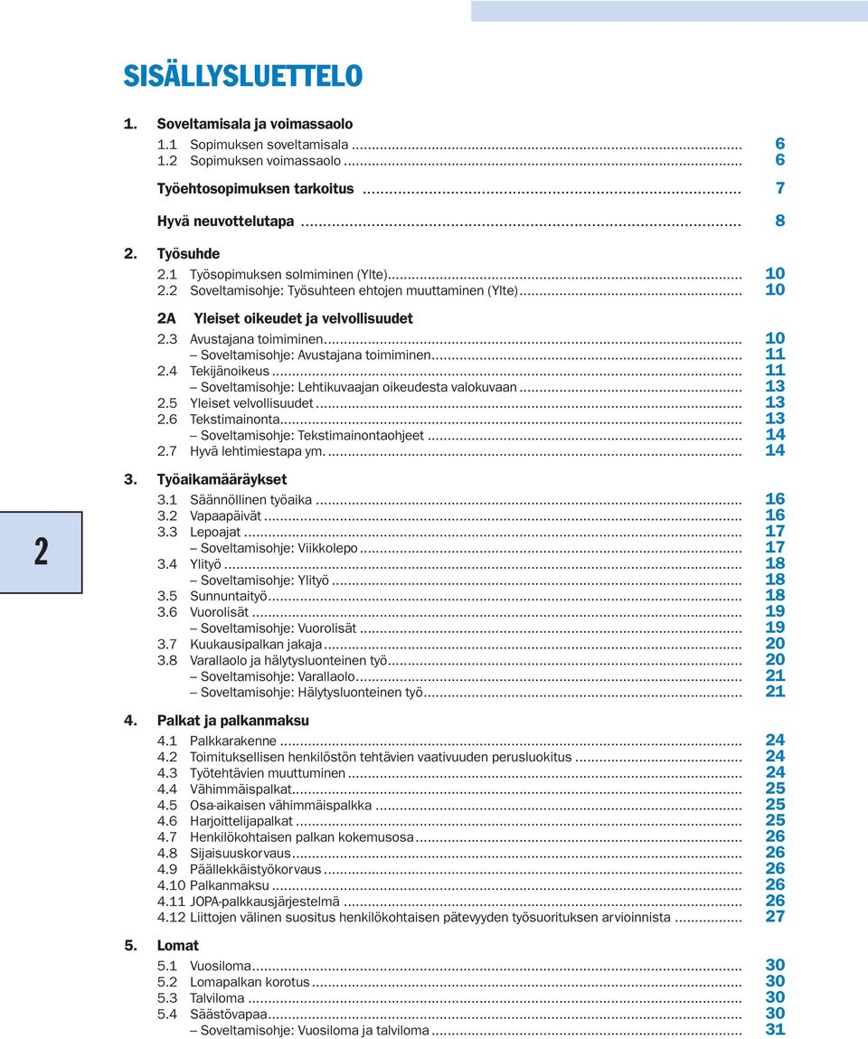 .. 10 Soveltamisohje: Avustajana toimiminen... 11 2.4 Tekijänoikeus... 11 Soveltamisohje: Lehtikuvaajan oikeudesta valokuvaan... 13 2.5 Yleiset velvollisuudet... 13 2.6 Tekstimainonta.