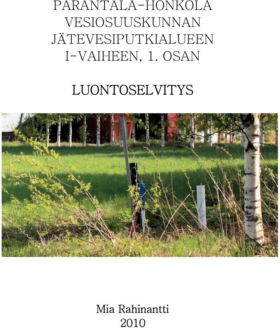 JÄTEVESIPUTKIALUEEN