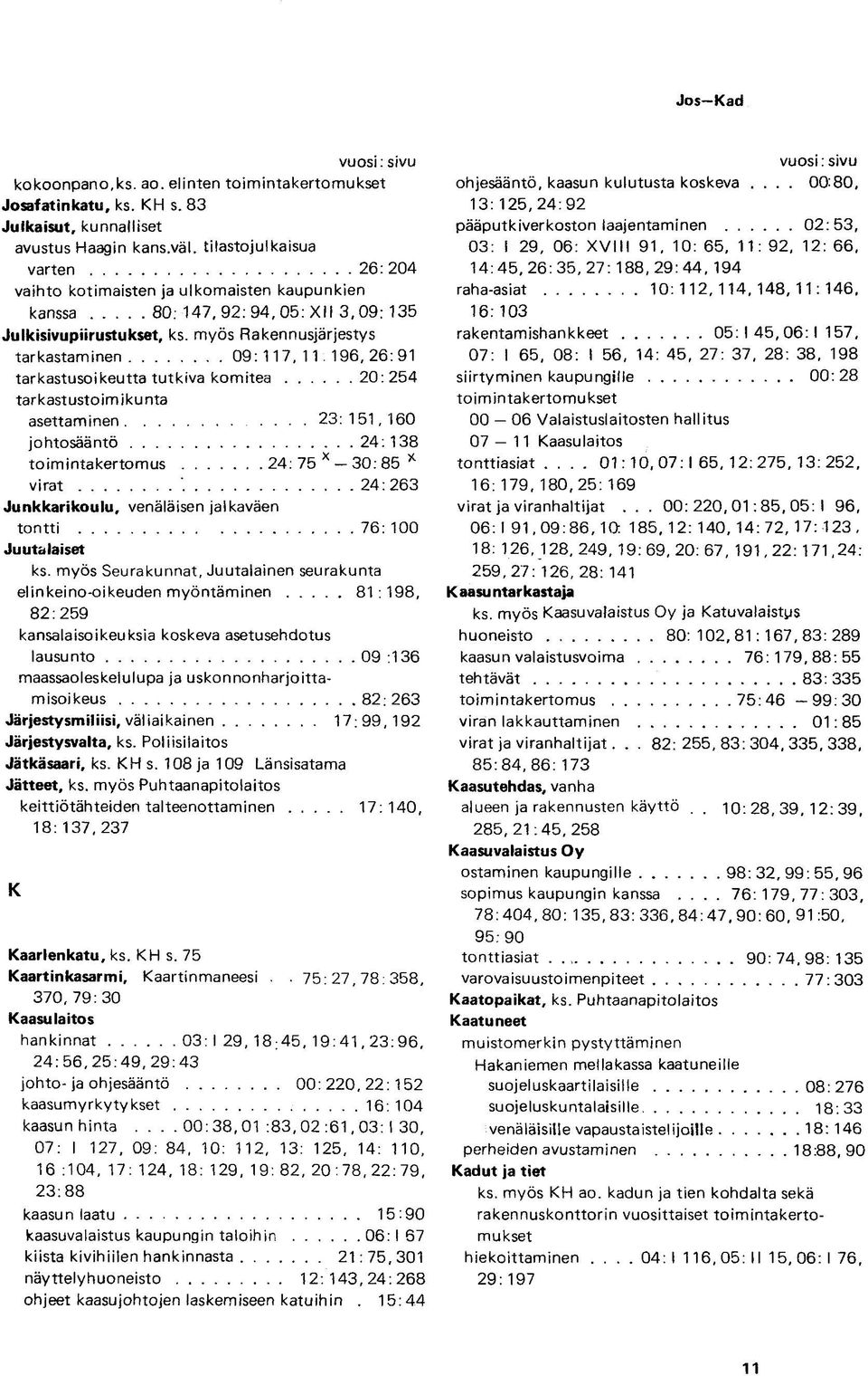 myös Rakennusjärjestys tarkastaminen 09: 117, 11 196, 26:91 tarkastusoikeutta tutkiva komitea 20: 254 tarkastustoimikunta asettaminen 23: 151, 160 johtosääntö 24:138 toimintakertomus 24: 75 x - 30: