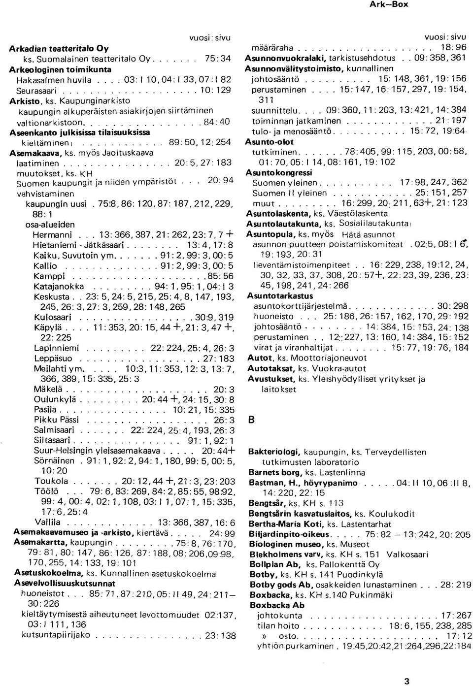 myös Jaoituskaava laatiminen 20:5,27: 183 muutokset, ks. K H Suomen kaupungit ja niiden ympäristöt. 20:94 vahvistaminen kaupungin uusi. 75I8, 86: 120,87: 187,212,229, 88: 1 osa-alueiden Hermanni.