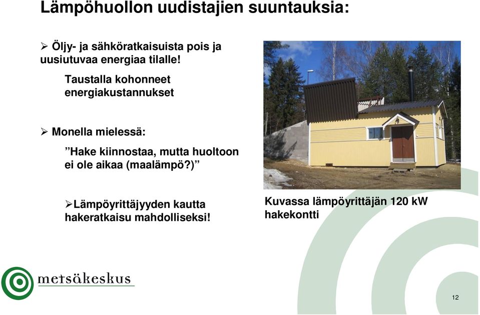 Taustalla kohonneet energiakustannukset Monella mielessä: Hake kiinnostaa,