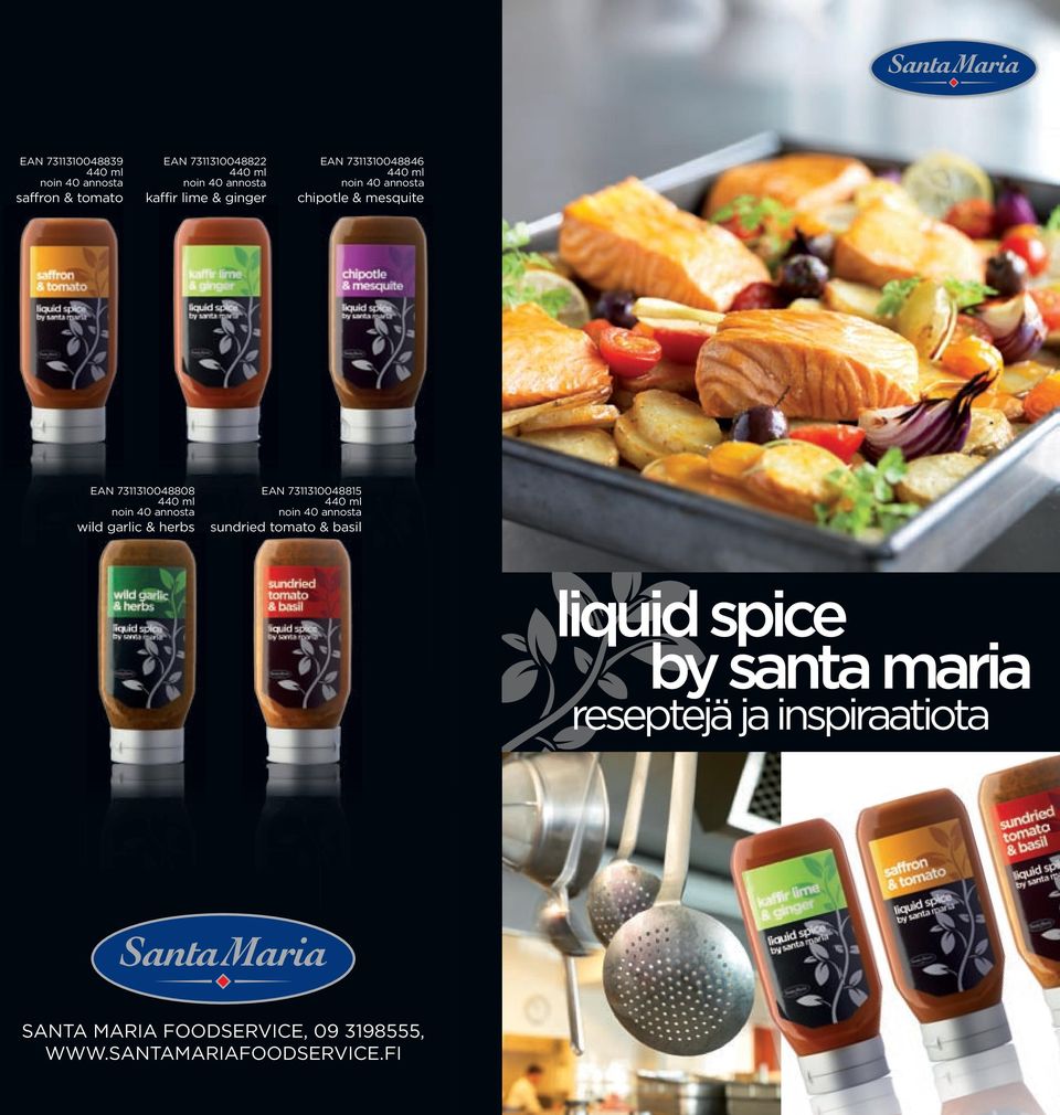 7311310048815 sundried tomato & basil liquid spice by santa maria reseptejä