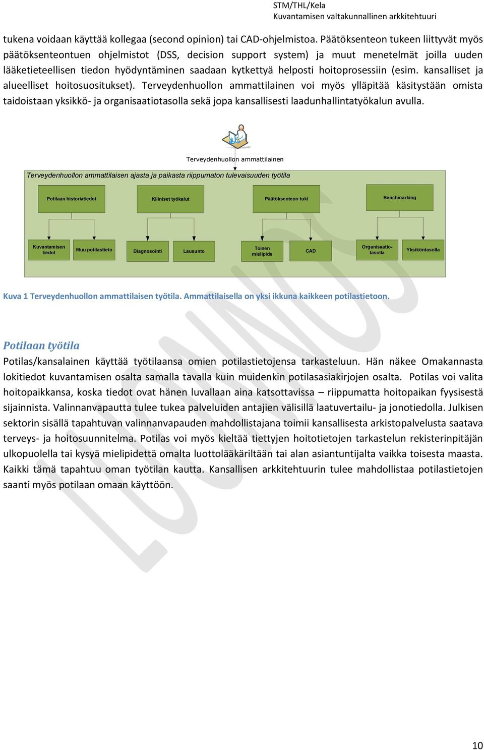 hoitoprosessiin (esim. kansalliset ja alueelliset hoitosuositukset).