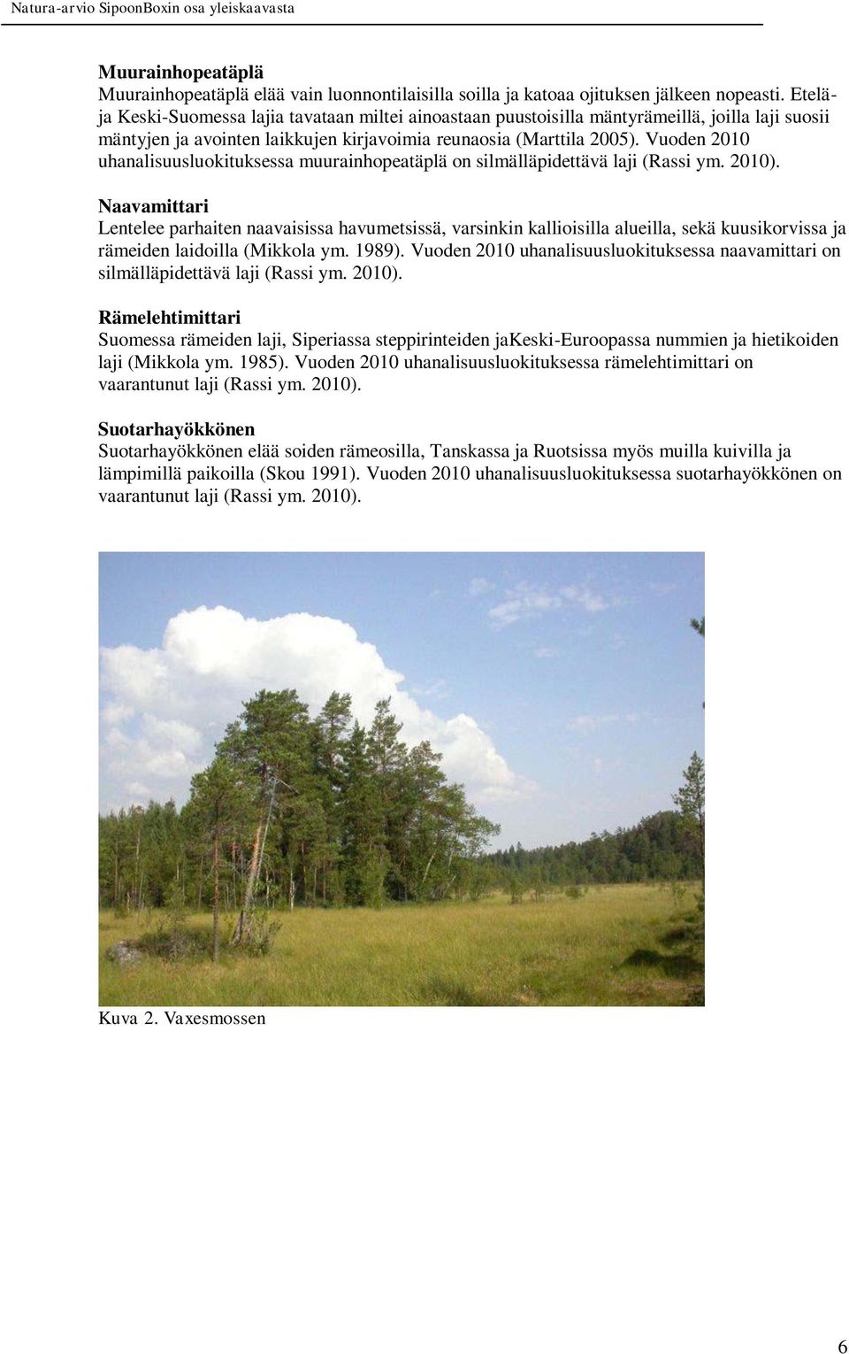 Vuoden 2010 uhanalisuusluokituksessa muurainhopeatäplä on silmälläpidettävä laji (Rassi ym. 2010).