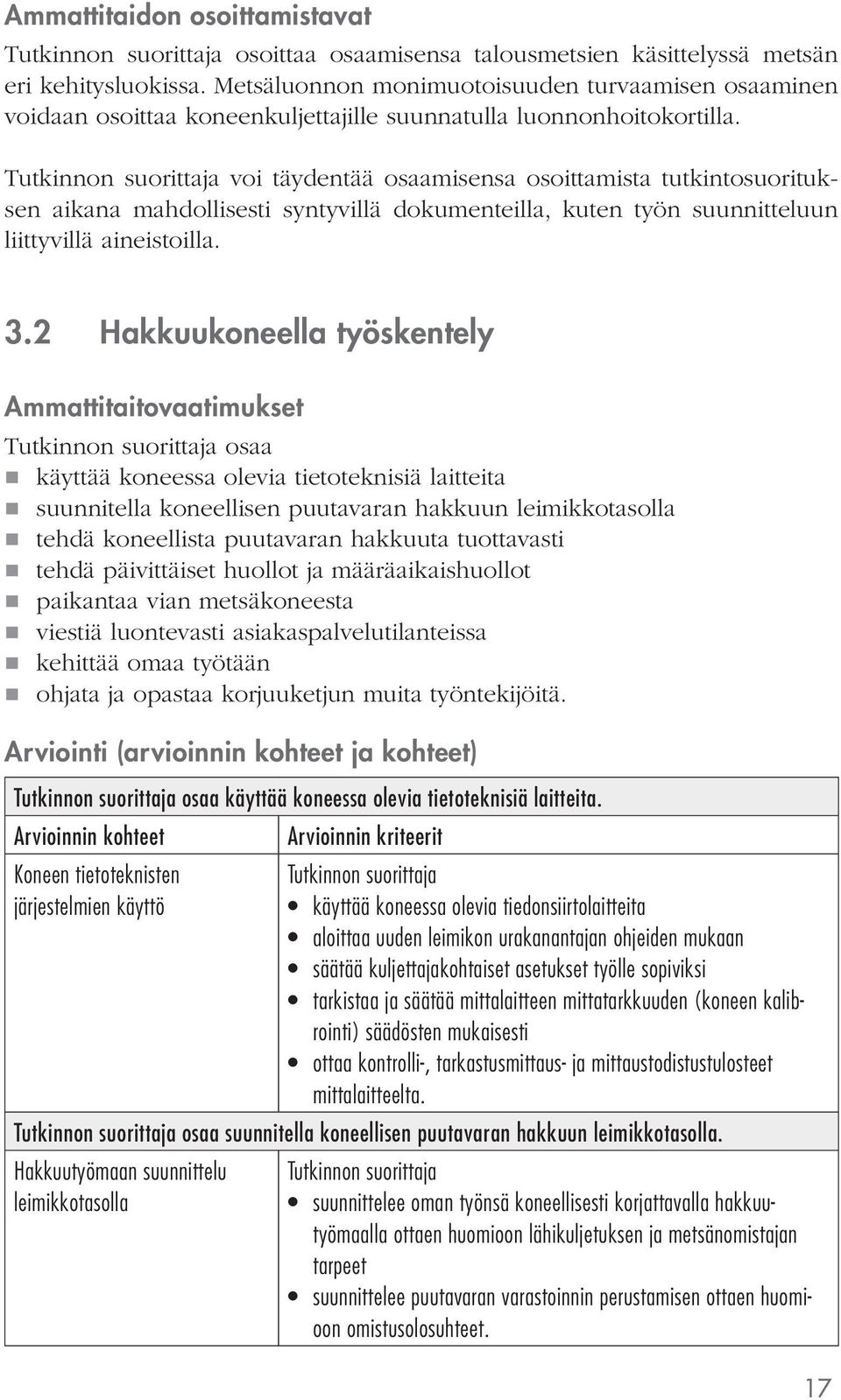 voi täydentää osaamisensa osoittamista tutkintosuorituksen aikana mahdollisesti syntyvillä dokumenteilla, kuten työn suunnitteluun liittyvillä aineistoilla. 3.