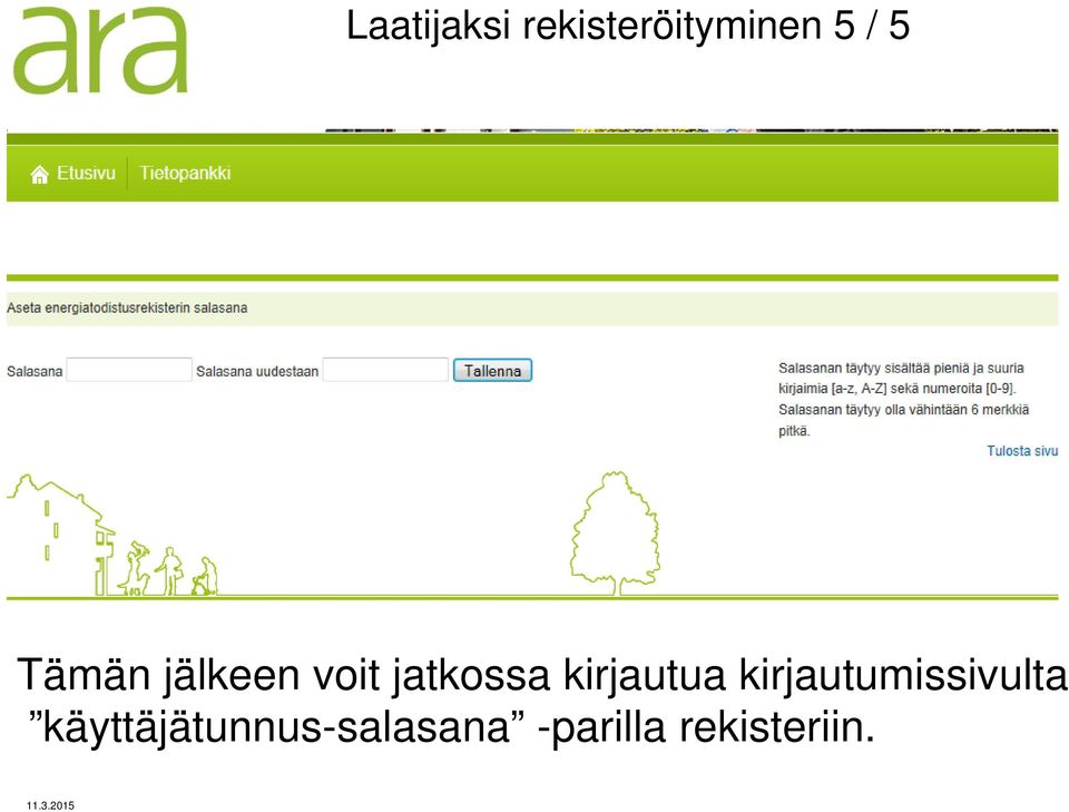 kirjautua kirjautumissivulta