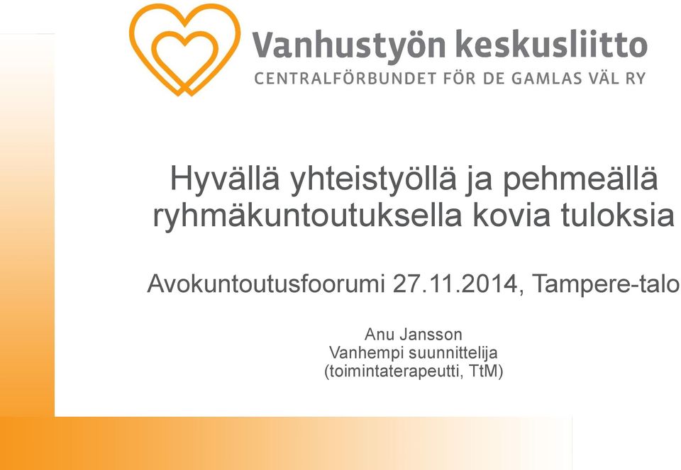 Avokuntoutusfoorumi 27.11.