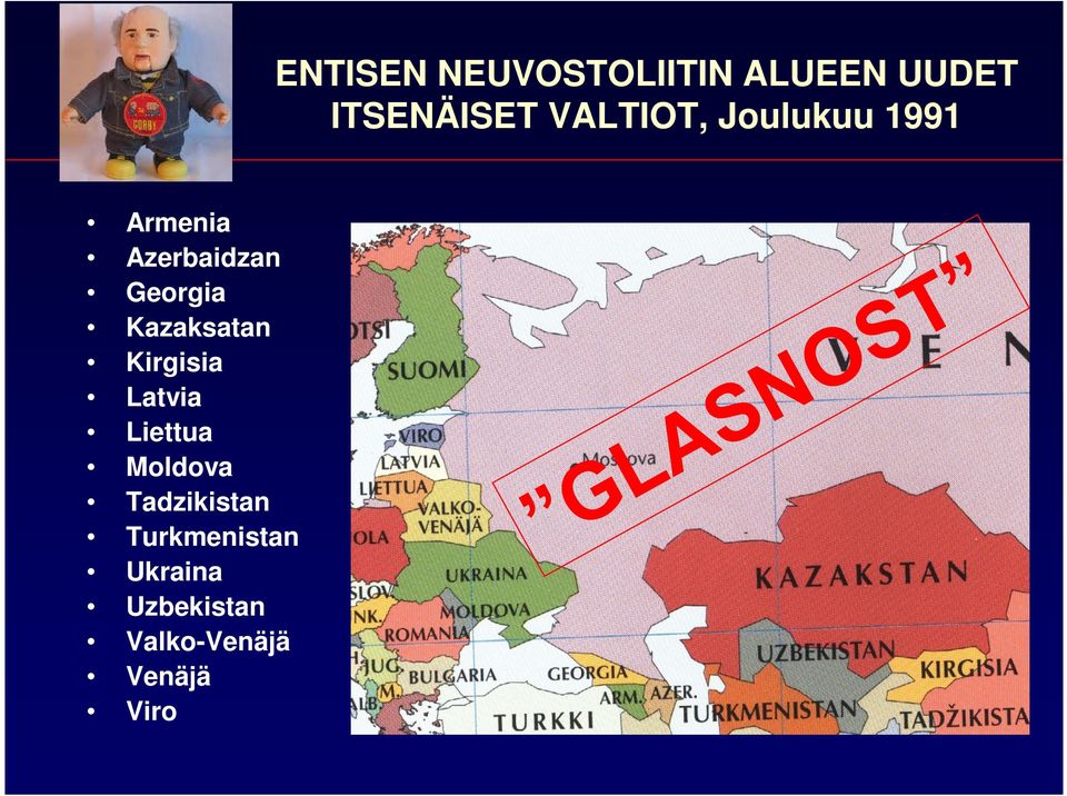 Ukraina Uzbekistan Valko-Venäjä Venäjä Viro ENTISEN