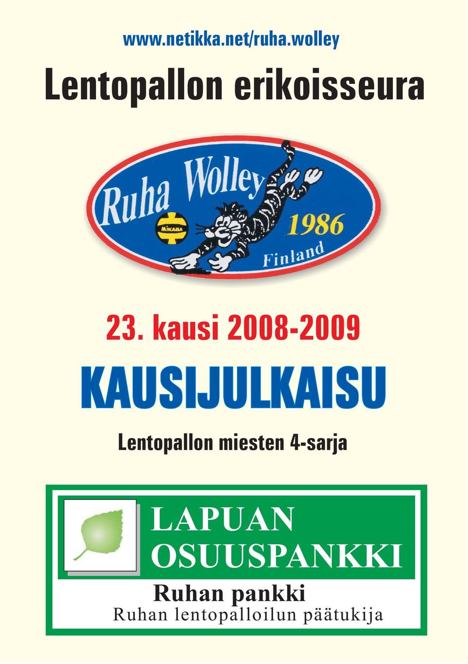 kausi 2008-2009 Lentopallon miesten