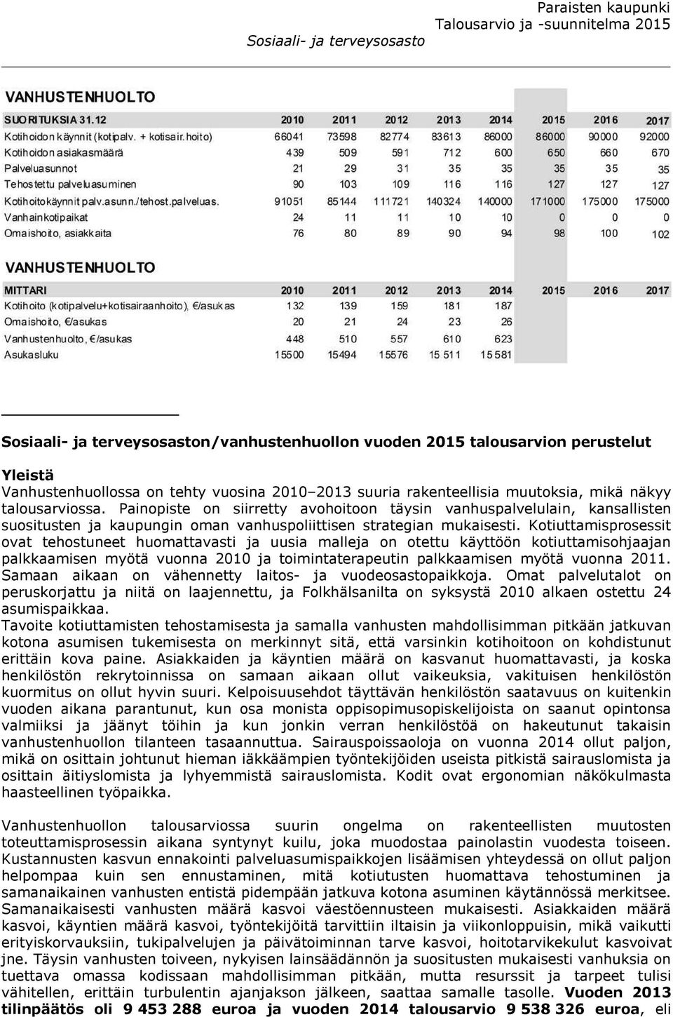 Kotiuttamisprosessit ovat tehostuneet huomattavasti ja uusia malleja on otettu käyttöön kotiuttamisohjaajan palkkaamisen myötä vuonna 2010 ja toimintaterapeutin palkkaamisen myötä vuonna 2011.