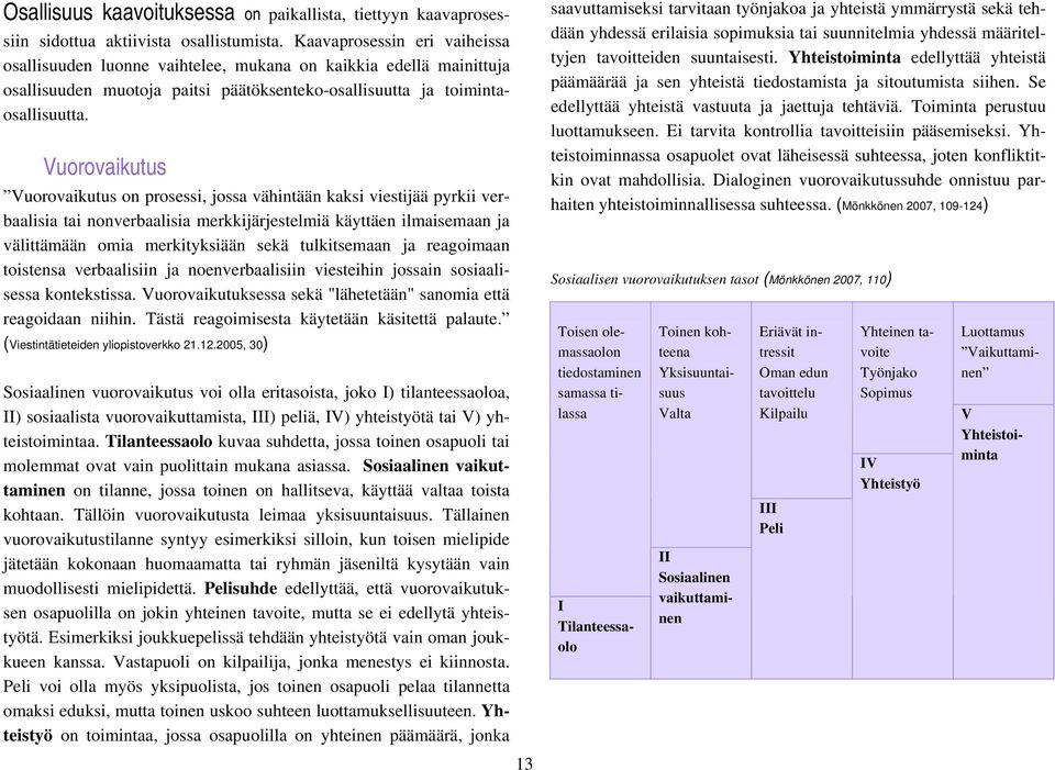 Vuorovaikutus Vuorovaikutus on prosessi, jossa vähintään kaksi viestijää pyrkii verbaalisia tai nonverbaalisia merkkijärjestelmiä käyttäen ilmaisemaan ja välittämään omia merkityksiään sekä