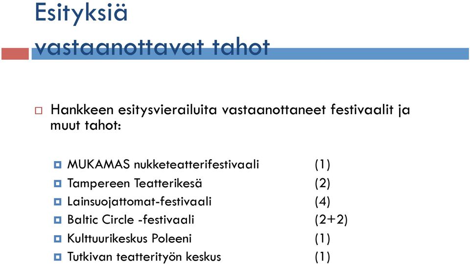 nukketeatterifestivaali (1) Tampereen Teatterikesä (2)