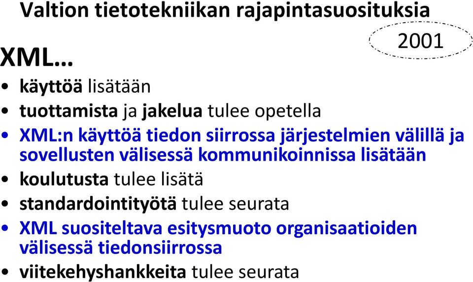 XML pohjaista sisällön tuottamista ja jakelua monikanavaympäristössä tulee tuottamista opetella asiointipiloteissa.