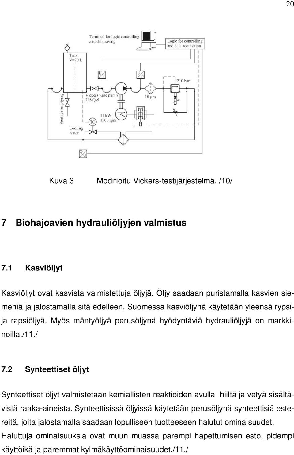 Myös mäntyöljyä perusöljynä hyödyntäviä hydrauliöljyjä on markkinoilla./11./ 7.