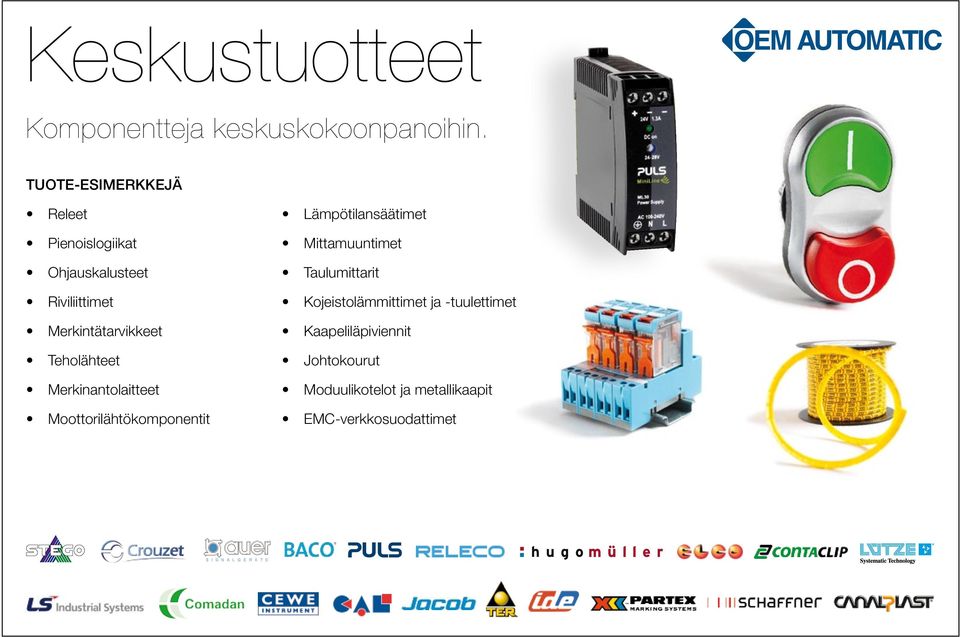 Merkinantolaitteet Moottorilähtökomponentit Lämpötilansäätimet Mittamuuntimet