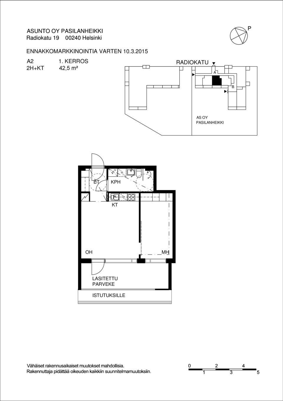 42,5 m² KH