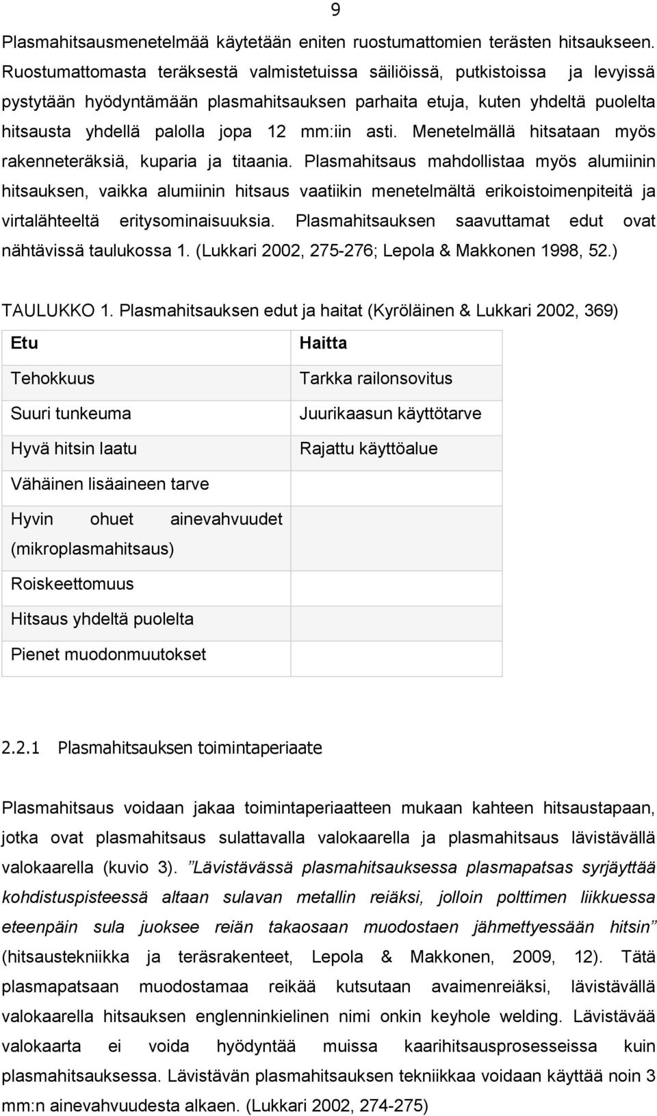 asti. Menetelmällä hitsataan myös rakenneteräksiä, kuparia ja titaania.