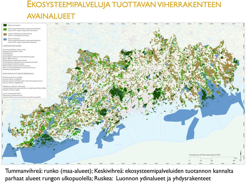 ekosysteemipalveluiden tuotannon kannalta 11 parhaat