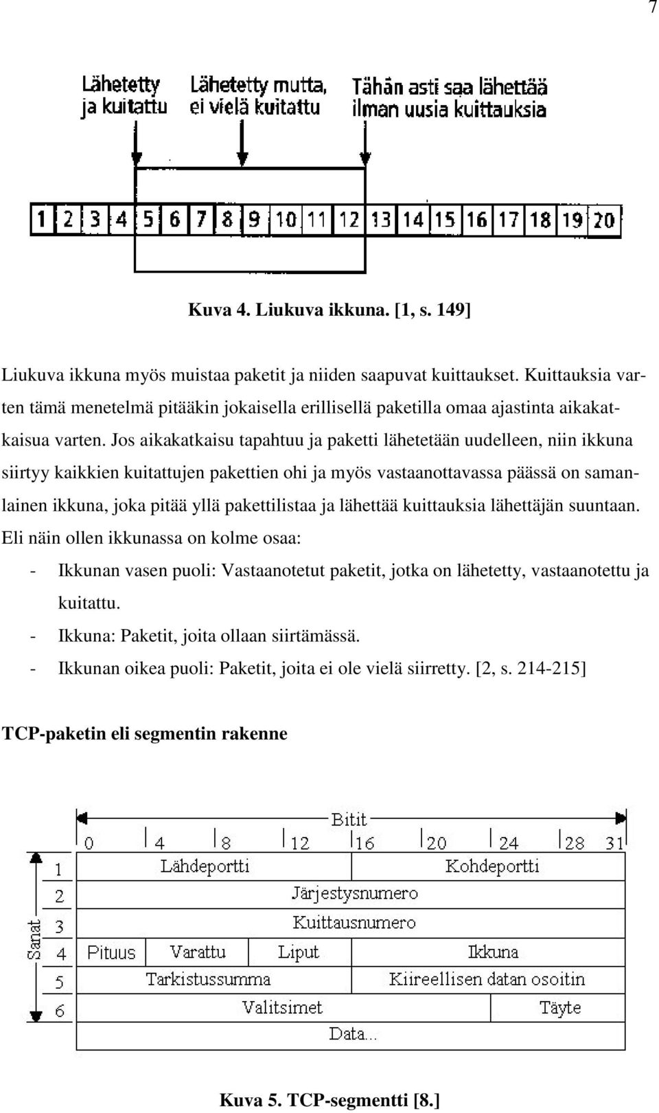 Jos aikakatkaisu tapahtuu ja paketti lähetetään uudelleen, niin ikkuna siirtyy kaikkien kuitattujen pakettien ohi ja myös vastaanottavassa päässä on samanlainen ikkuna, joka pitää yllä