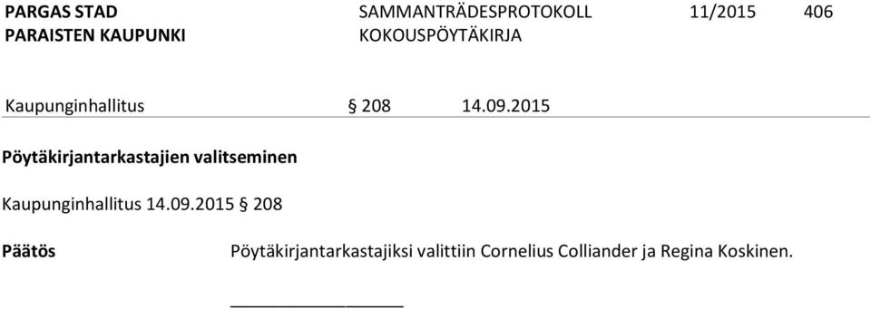 Kaupunginhallitus 14.09.