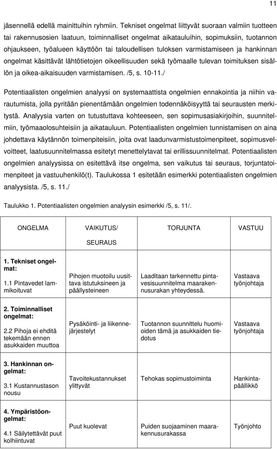 varmistamiseen ja hankinnan ongelmat käsittävät lähtötietojen oikeellisuuden sekä työmaalle tulevan toimituksen sisällön ja oikea-aikaisuuden varmistamisen. /5, s. 10-11.