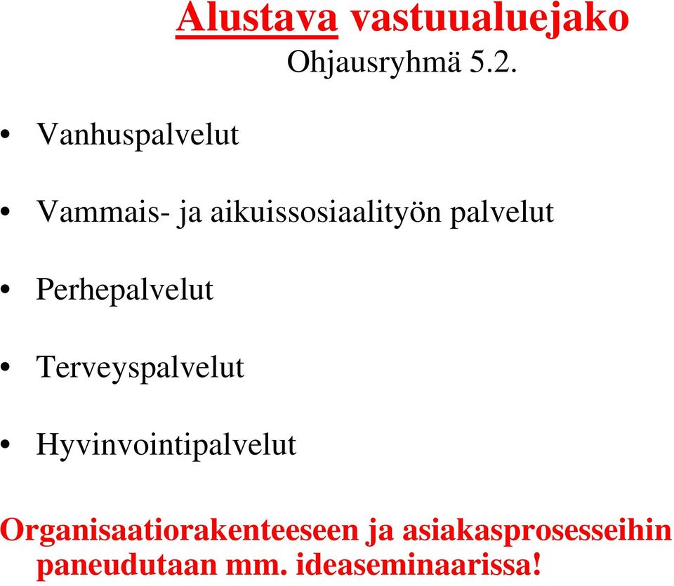 Terveyspalvelut Hyvinvointipalvelut