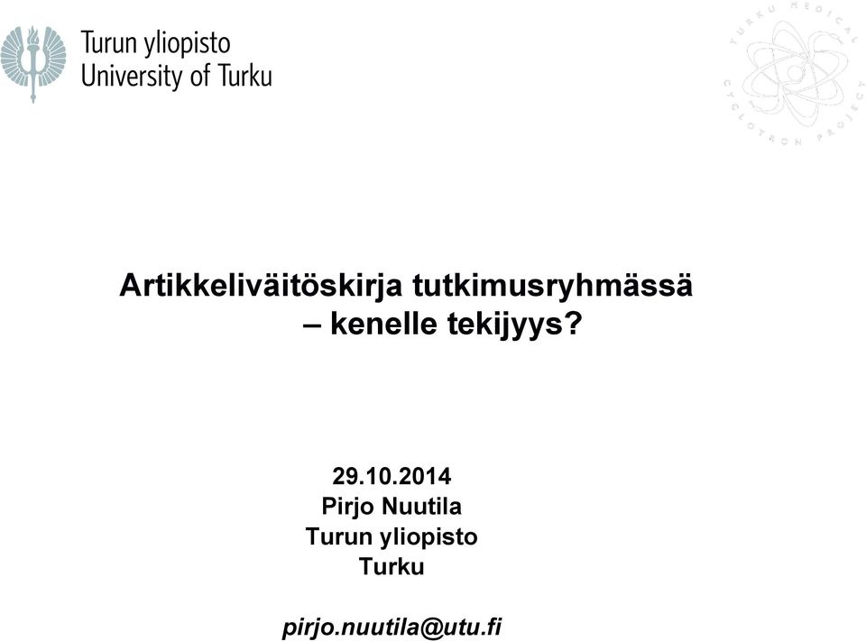 tekijyys? 29.10.