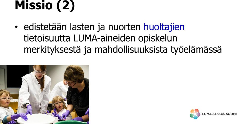 LUMA-aineiden opiskelun