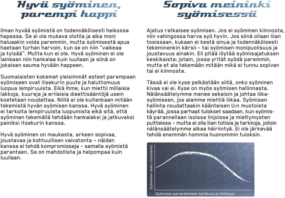 Hyvä syöminen ei ole lainkaan niin hankalaa kuin luullaan ja siinä on jokaisen sauma hyvään happeen.