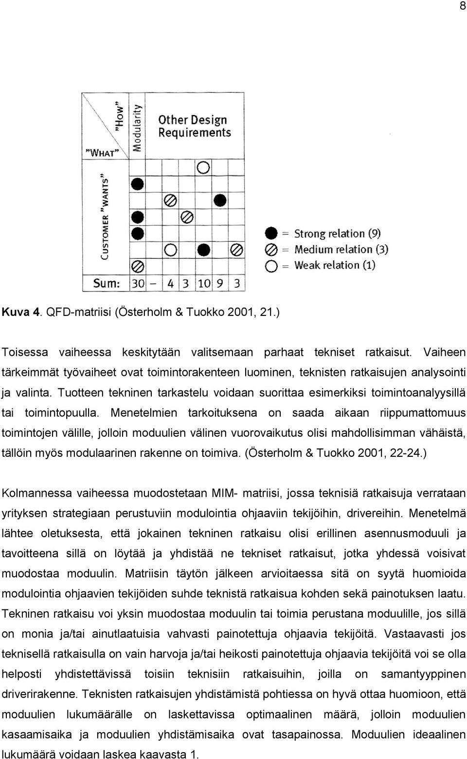uotteen tekninen tarkastelu voidaan suorittaa esimerkiksi toimintoanalyysillä tai toimintopuulla.
