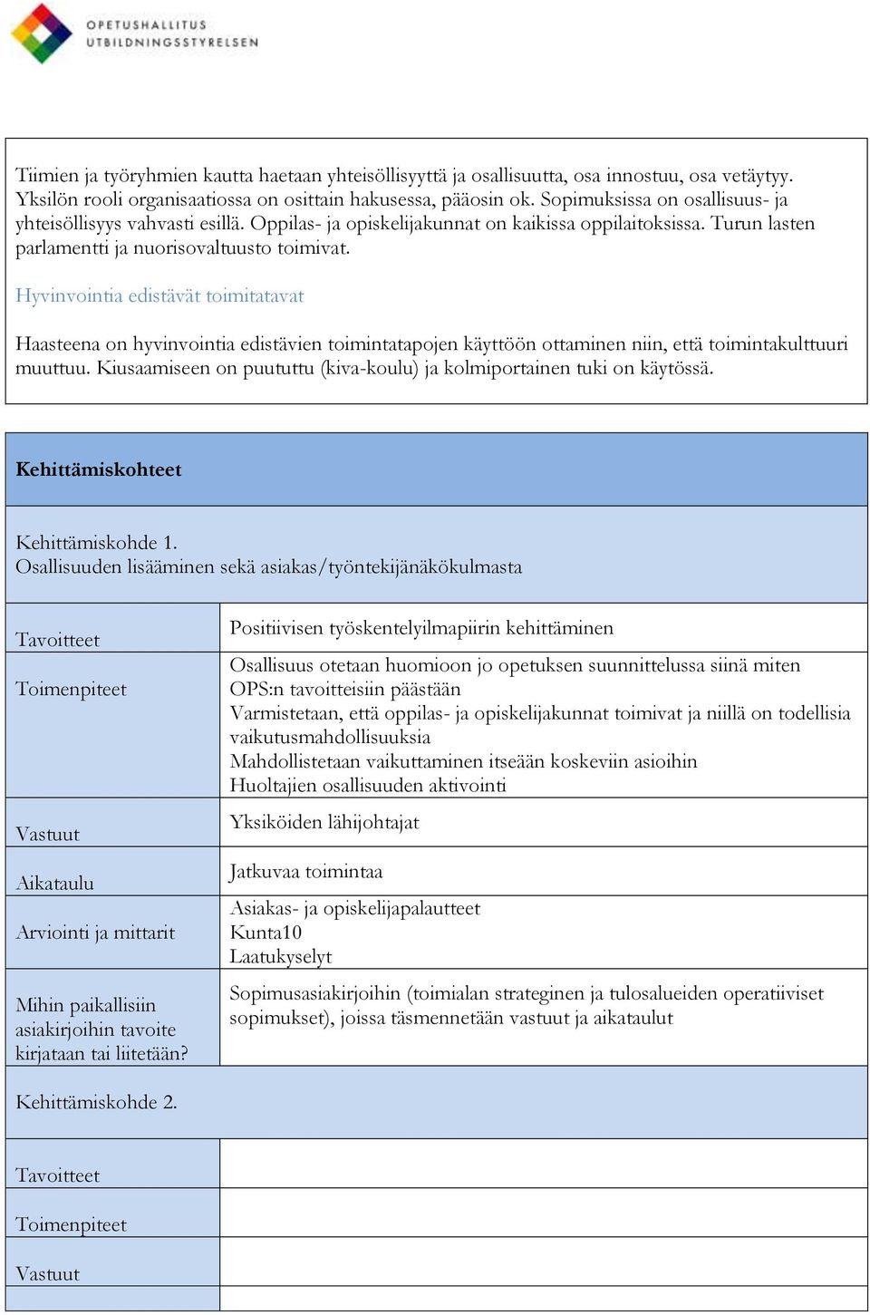 Hyvinvointia edistävät toimitatavat Haasteena on hyvinvointia edistävien toimintatapojen käyttöön ottaminen niin, että toimintakulttuuri muuttuu.