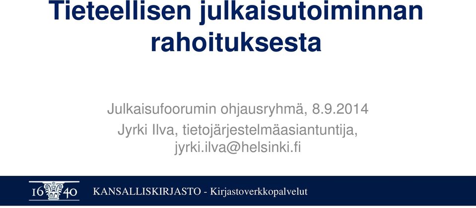 ohjausryhmä, 8.9.