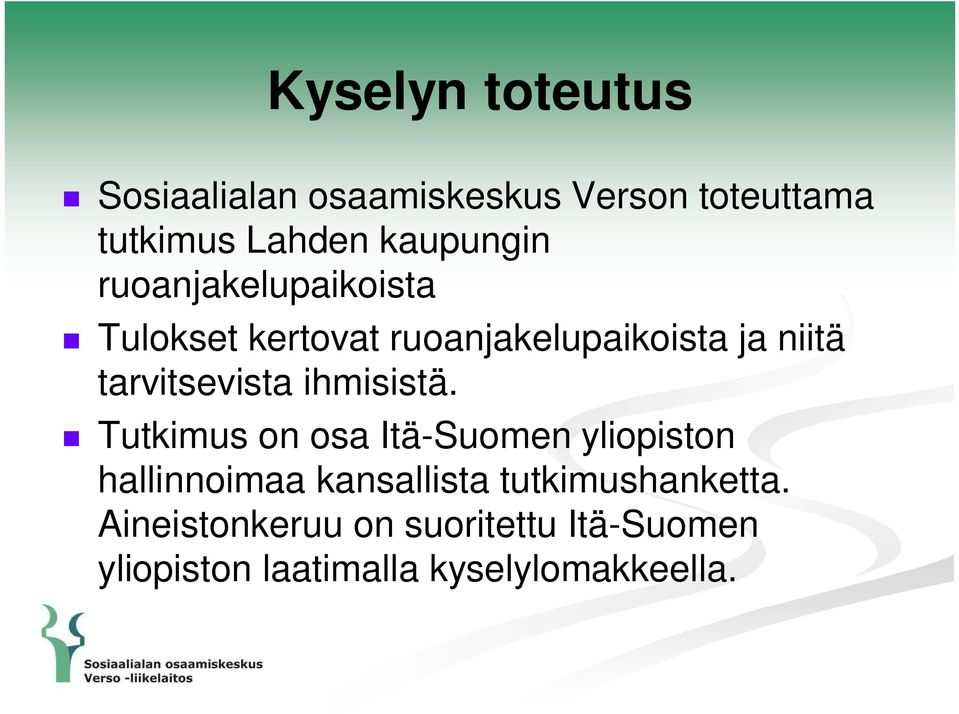 tarvitsevista ihmisistä.