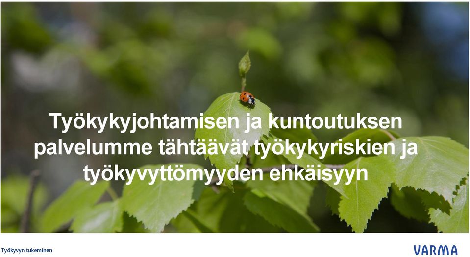 tähtäävät työkykyriskien