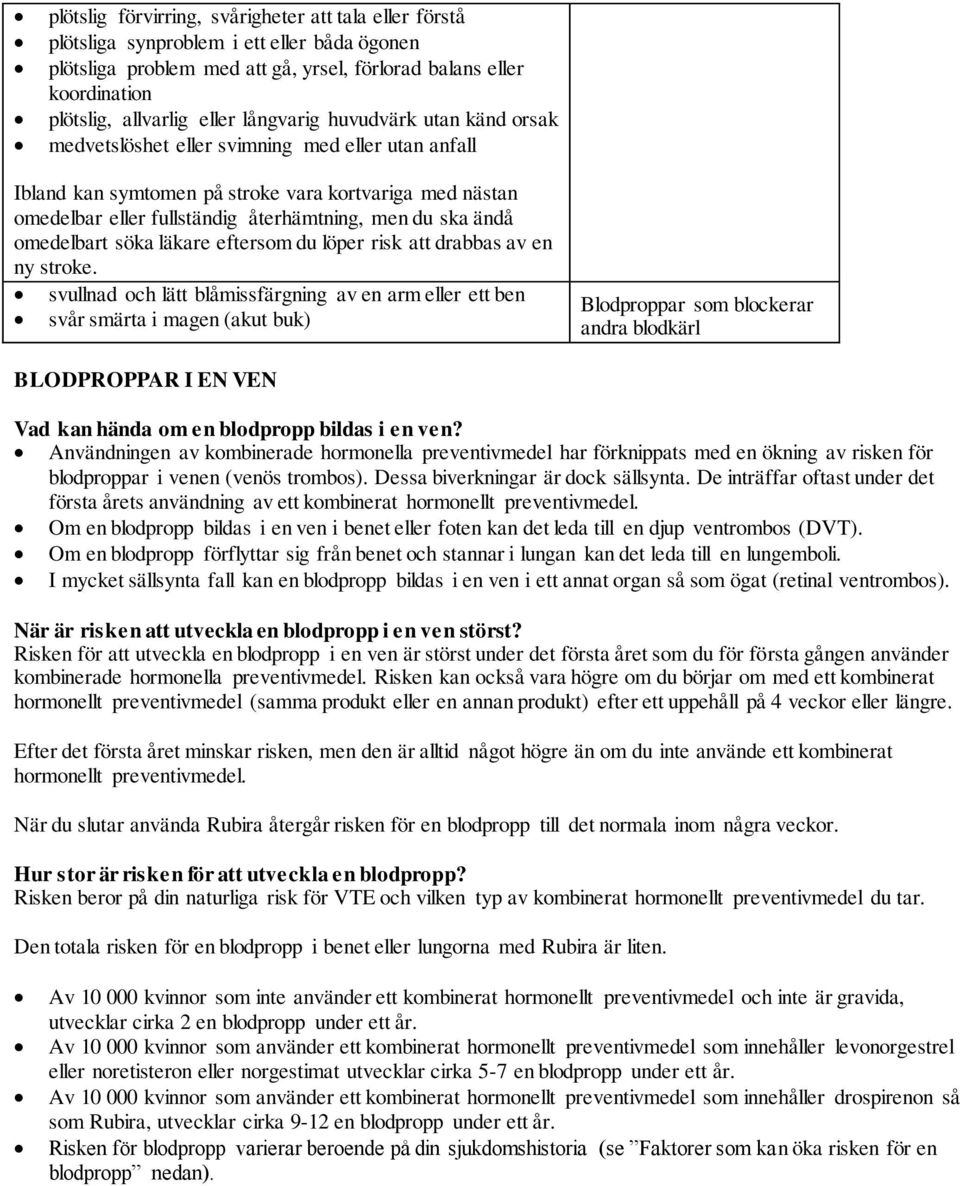 ändå omedelbart söka läkare eftersom du löper risk att drabbas av en ny stroke.