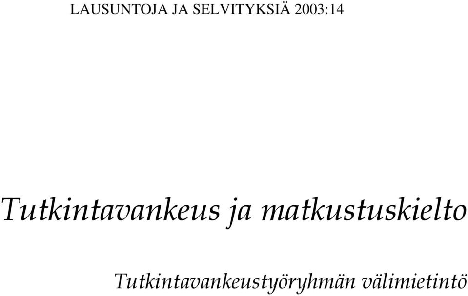 matkustuskielto